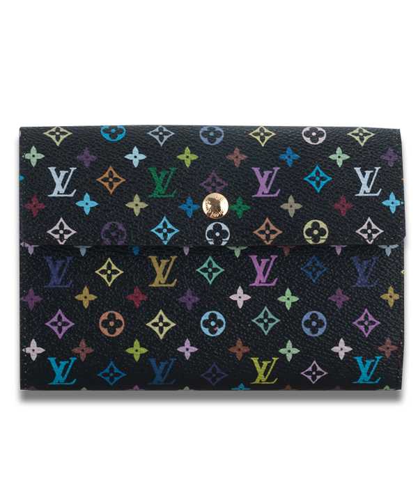 1:1 Copy Louis Vuitton Monogram Multicolore Alexandra Wallet M60084 Replica